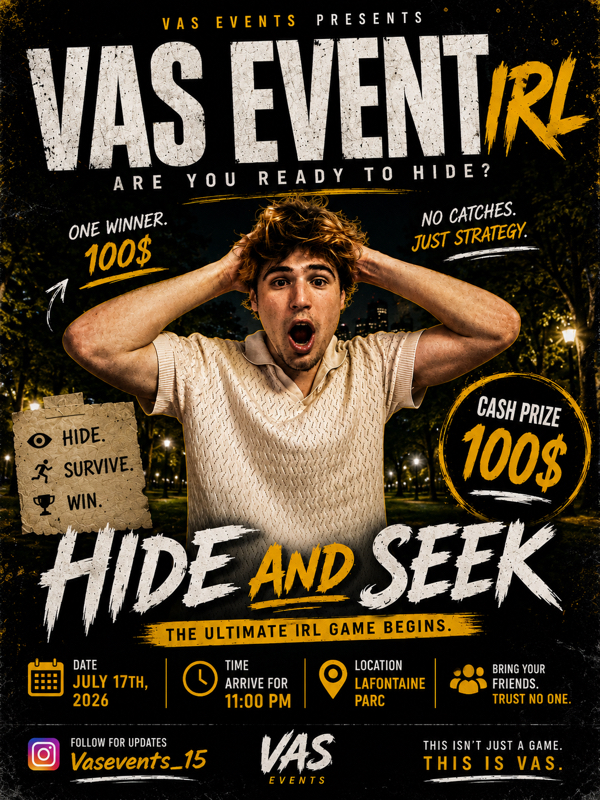 VAS EVENTS - HIDE & SEEK (PILOT)