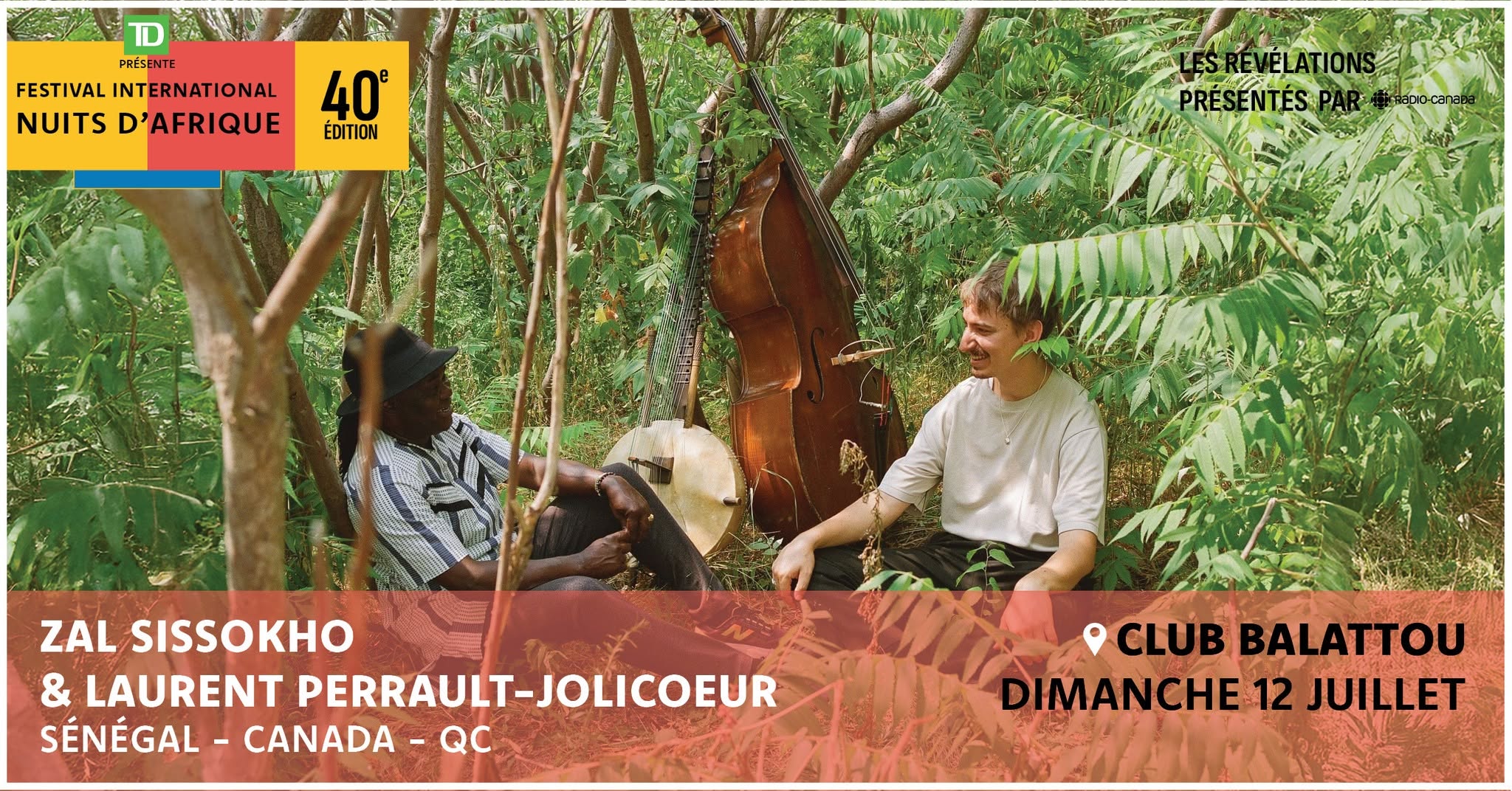 Zal Sissokho et Laurent Perrault-Jolicoeur - Festival international Nuits d'Afrique 2026