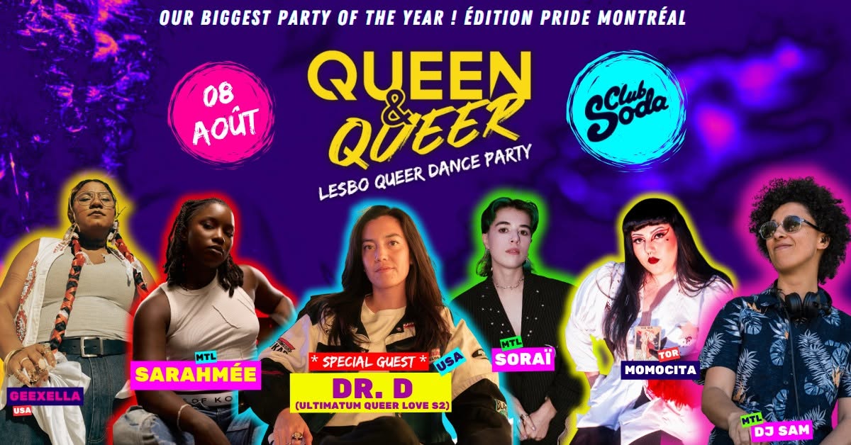 QUEEN & QUEER DANCE PARTY - PRIDE MONTREAL EDITION