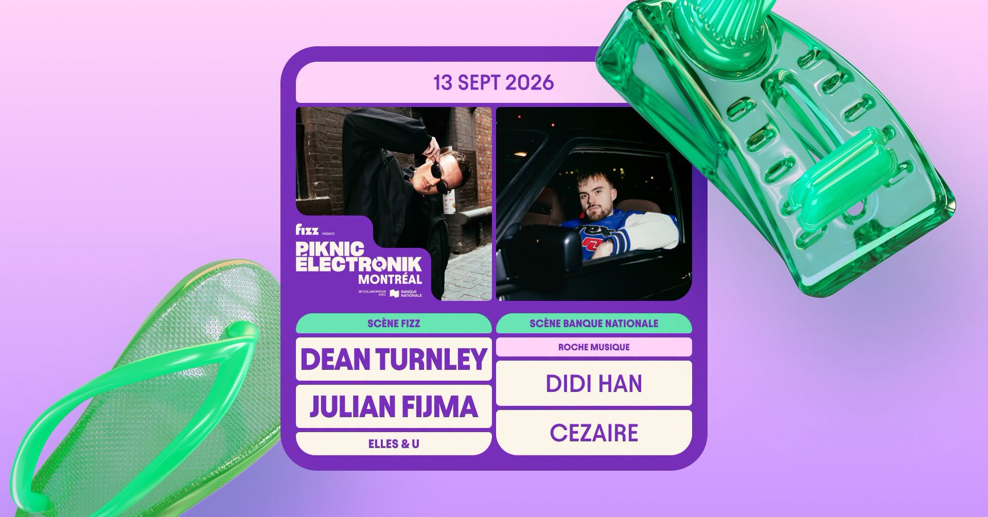 Piknic Électronik MTL #16 : Dean Turnley, Julian Fijma / Roche Musique : Didi Han, Cezaire