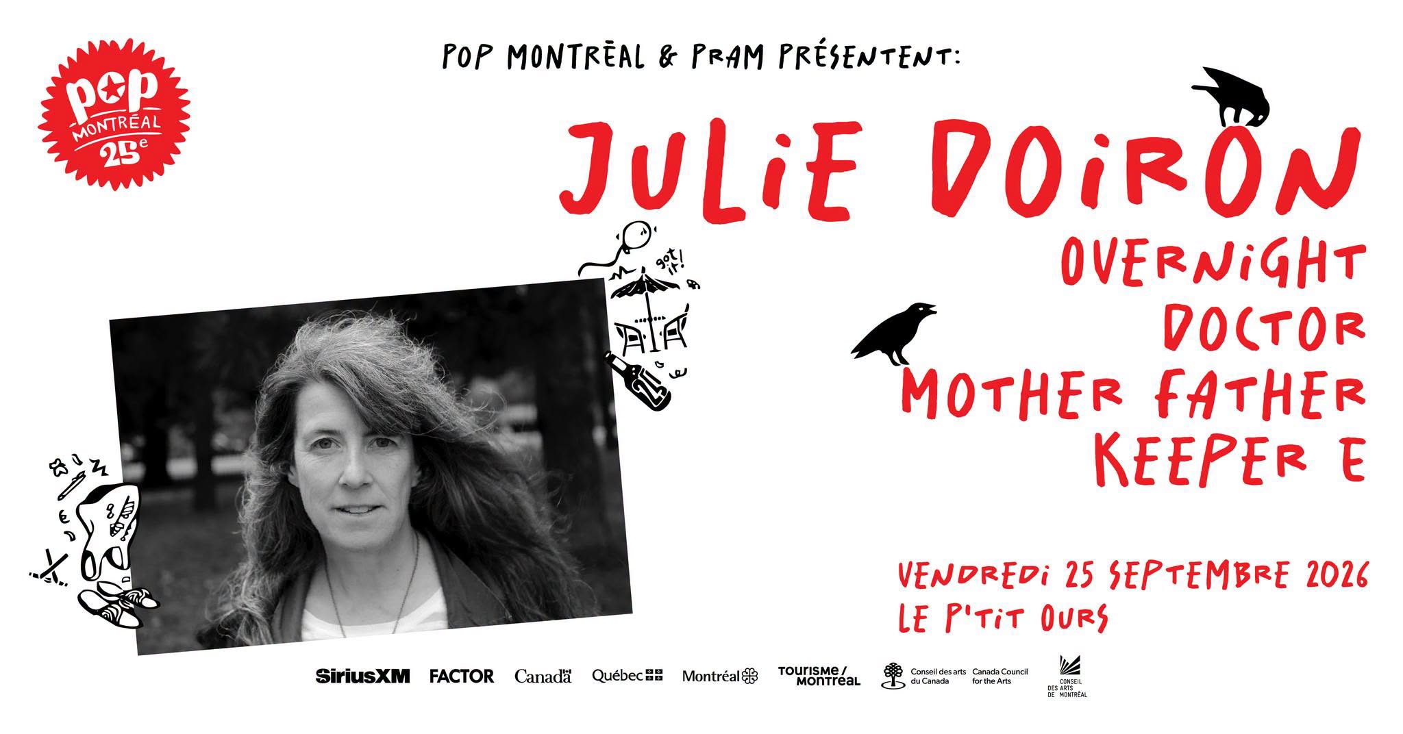 Julie Doiron + Overnight + Doctor Mother Father + Keeper E.