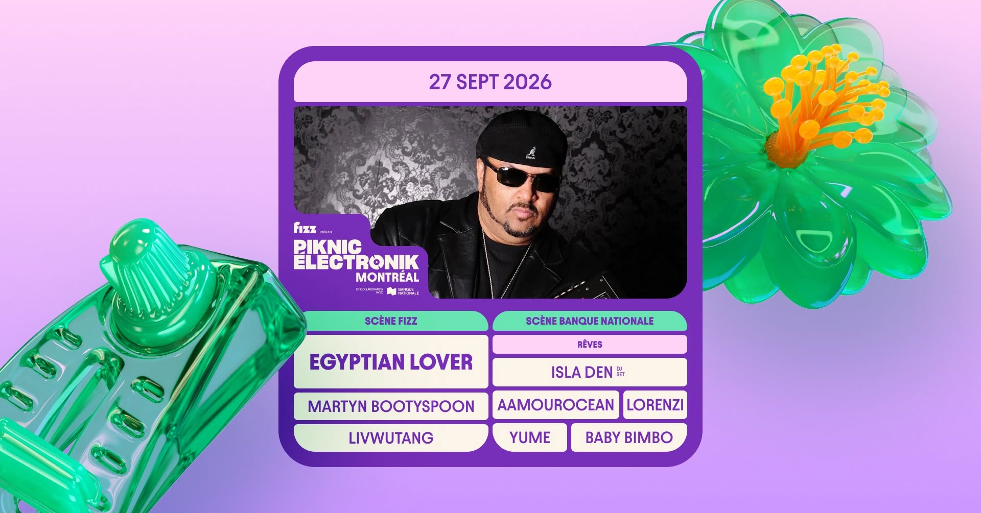 Piknic Électronik MTL #17 : Egyptian Lover, livwutang / Rêves